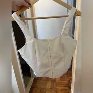 White corset top, L